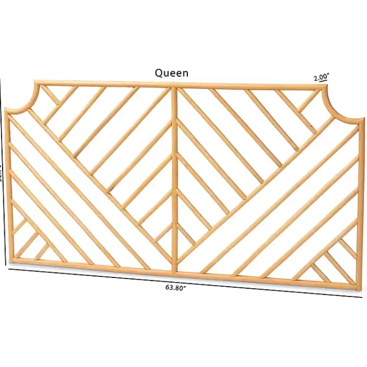 geometric_weave_rattan_queen_headboard_6.webp Geometric Weave Rat Queen Headboard>Kirklands Home Best Sale