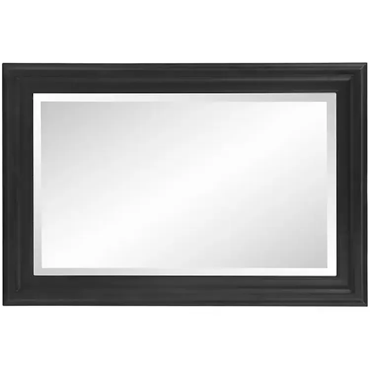 george_black_ridged_rectangular_wall_mirror_5.webp George Ridged Rectangular Wall Mirror>Kirklands Home Clearance
