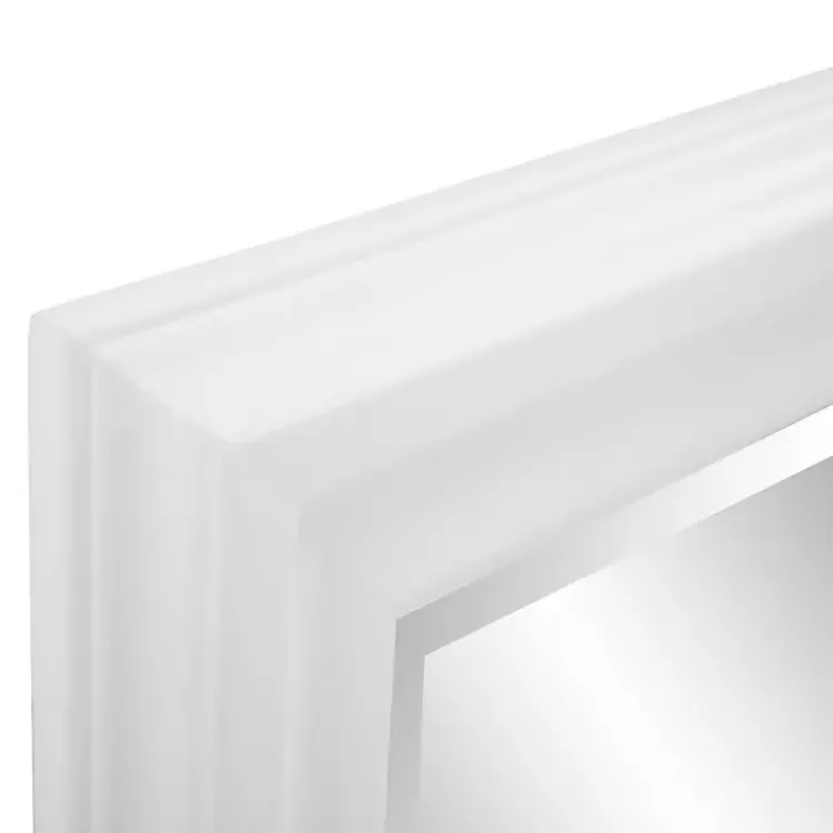 george_white_ridged_rectangular_wall_mirror_3.webp George Ridged Rectangular Wall Mirror>Kirklands Home Cheap