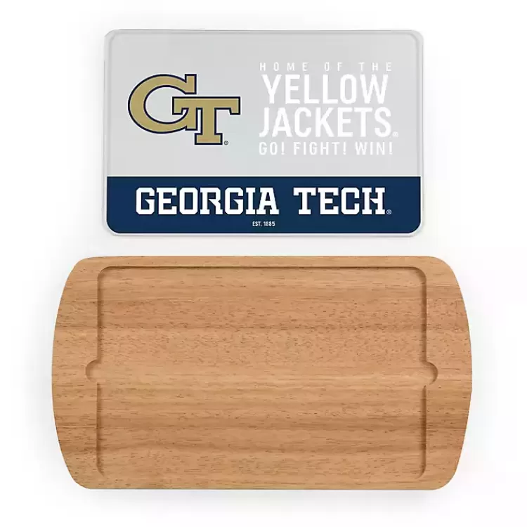 Georgia Tech Wood and Glass Serving Board>Kirklands Home Fashion