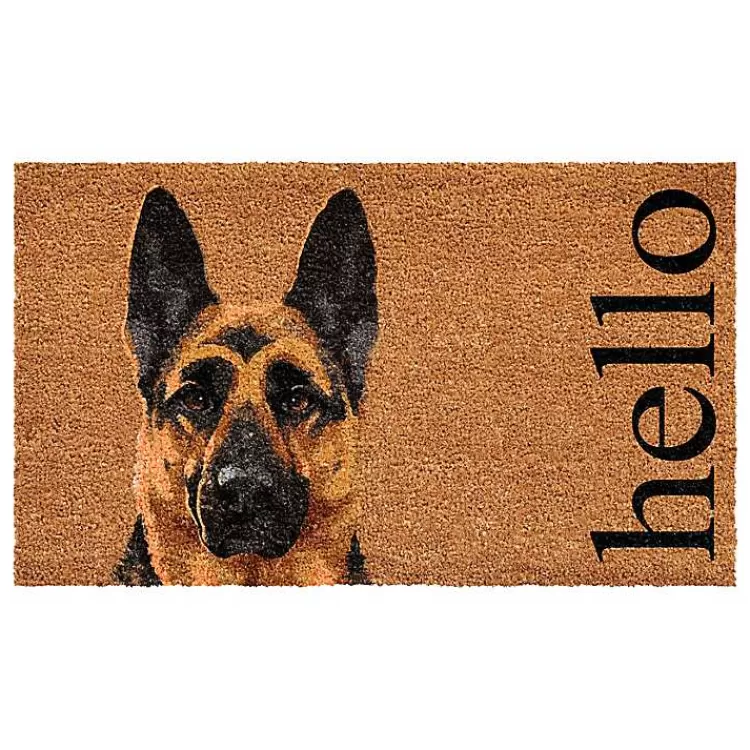 German Shepherd Hello Doormat>Kirklands Home Clearance
