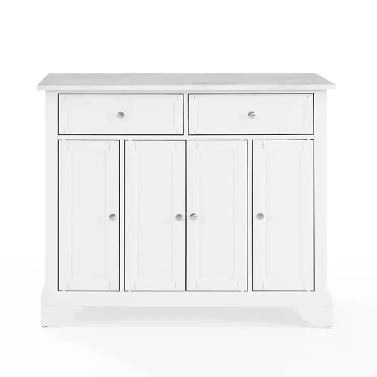 Gia All Marble Kitchen Island>Kirklands Home Sale