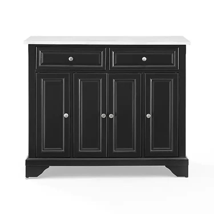 Gia Black and White Marble Kitchen Island>Kirklands Home Discount