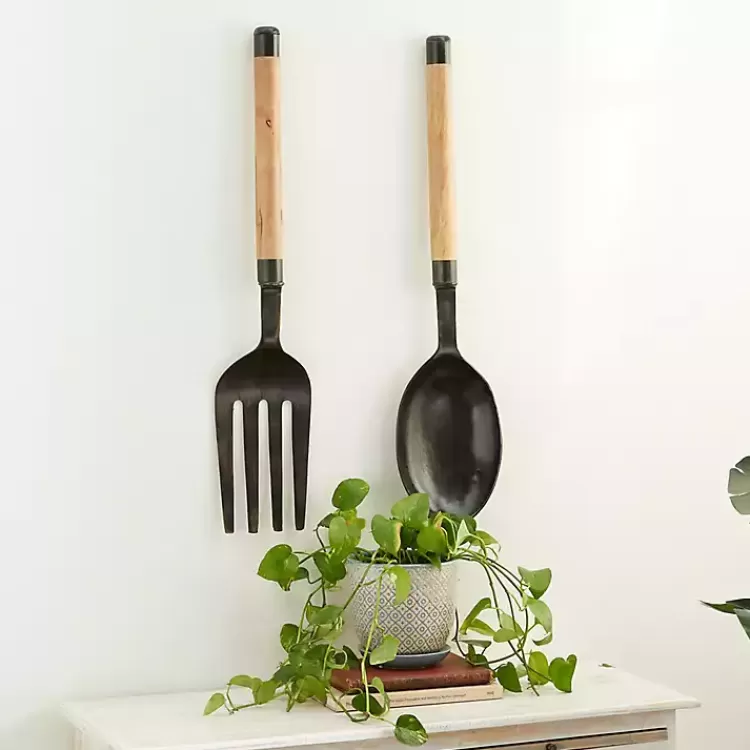 Giant 2-pc. Spoon And Fork Wall Sculptures>Kirklands Home Flash Sale