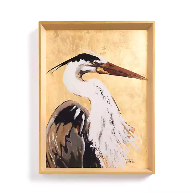 Gilded Egret Framed Art Print>Kirklands Home New
