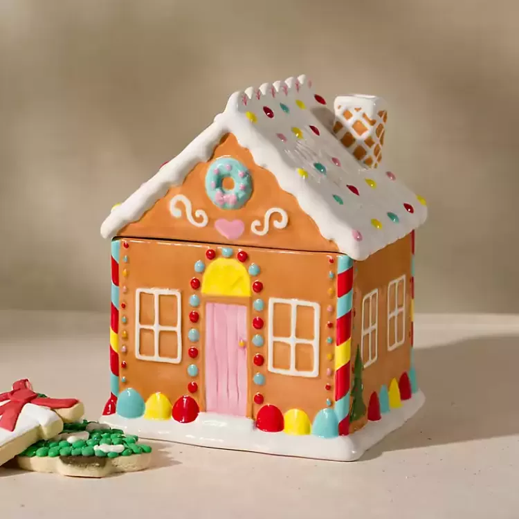 Gingerbread House Ceramic Cookie Jar>Kirklands Home Fashion