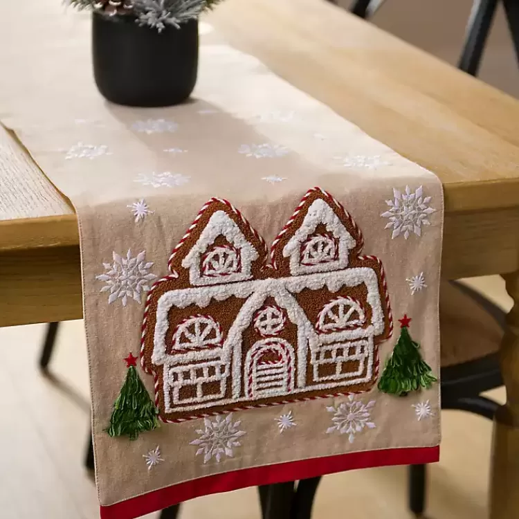 Gingerbread House Christmas Table Runner, 108 in.>Kirklands Home Best Sale