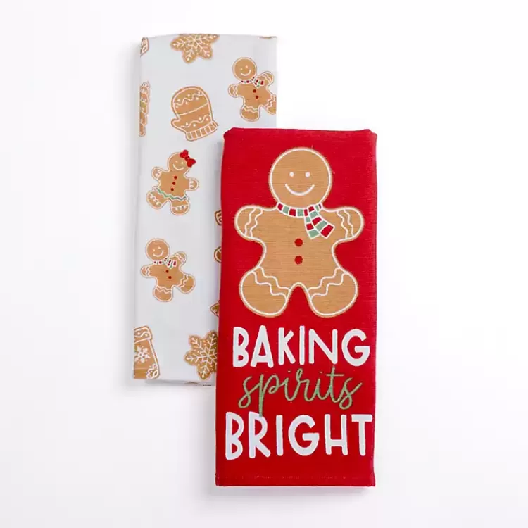 Gingerbread Kitchen Towels, Set of 2>Kirklands Home Store