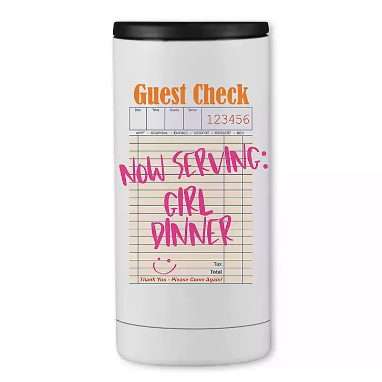 Girl Dinner Stainless Steel Koozie>Kirklands Home Shop