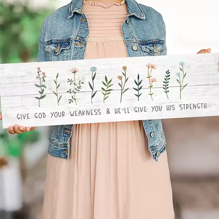 give_god_your_weakness_wall_plaque_3.webp Give God Your Weakness Wall Plaque>Kirklands Home New