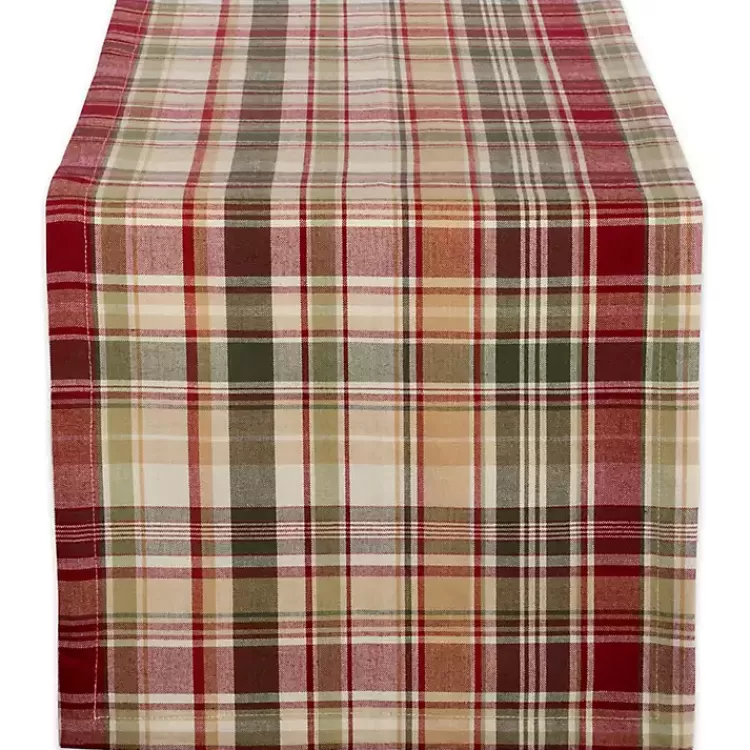 Give Thanks Plaid Table Runner, 72 in.>Kirklands Home Fashion