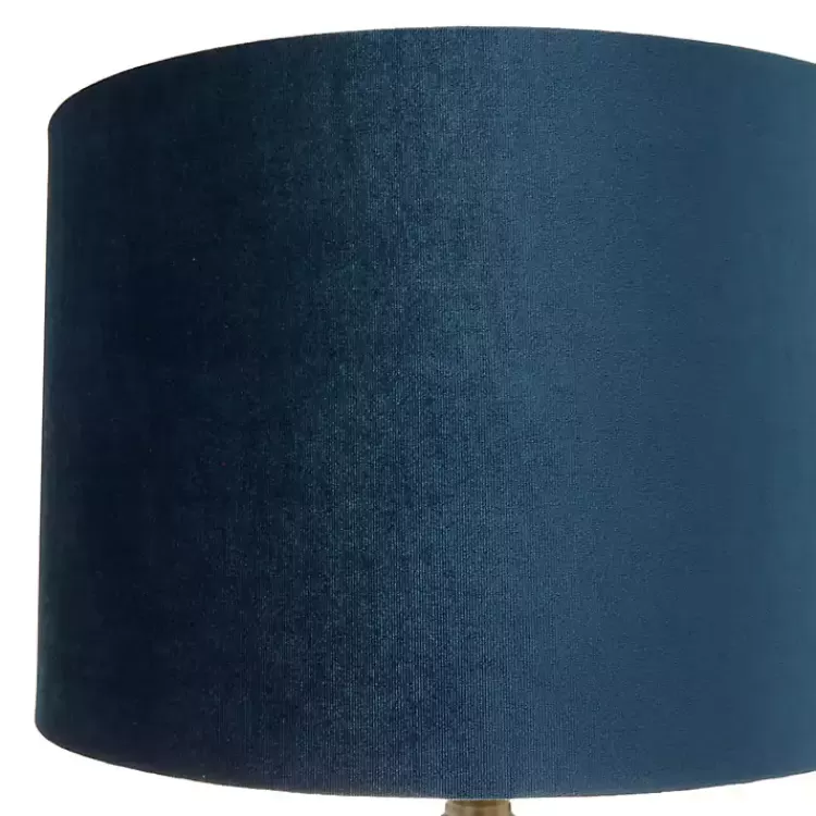 glass_base_round_blue_velvet_shade_table_lamp_5.webp Glass Base Round Velvet Shade Table Lamp>Kirklands Home Cheap