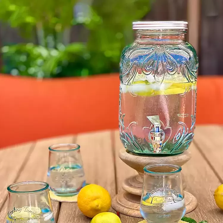 glass_embossed_mason_jar_beverage_dispenser_4.webp Glass Embossed Mason Jar Beverage Dispenser>Kirklands Home Store