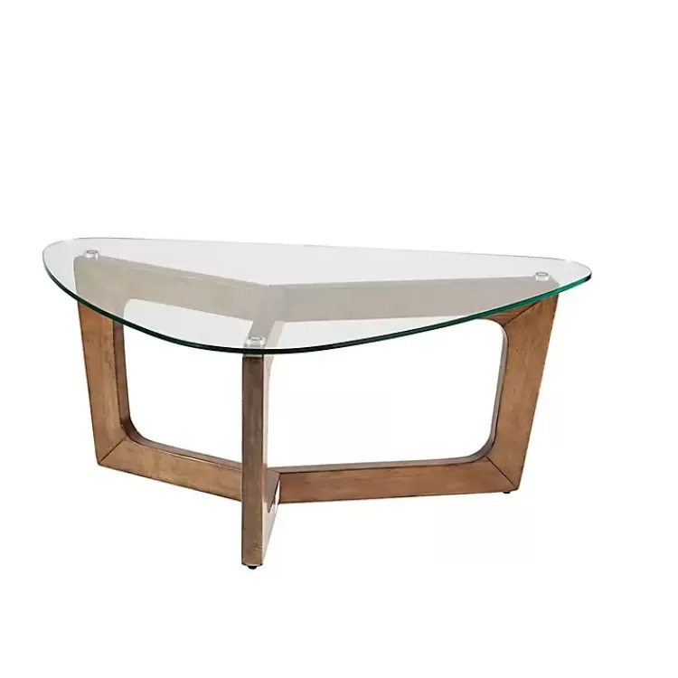 Glass Triangular Walker Coffee Table>Kirklands Home Shop