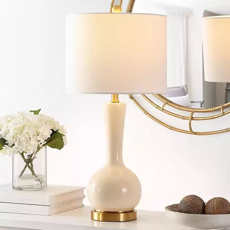 glazed_ivory_glass_teardrop_table_lamp_4.webp Glazed Glass Teardrop Table Lamp>Kirklands Home Cheap