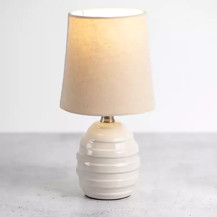 Glazed Ivory Stride Mini Table Lamp>Kirklands Home Best