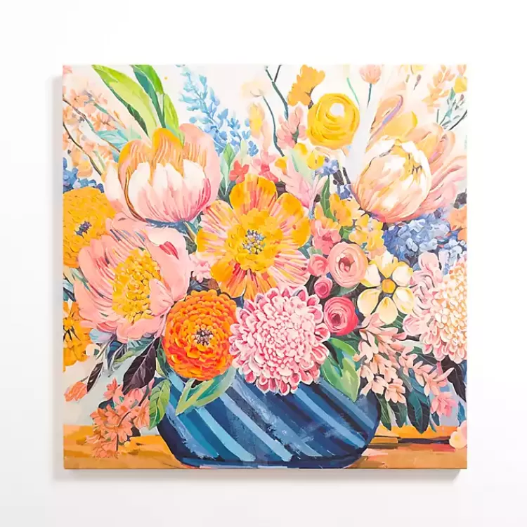 Glowing Florals Canvas Art Print>Kirklands Home Outlet