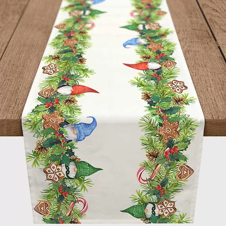 Gnome and Cookies Twill Table Runner, 72 in.>Kirklands Home Shop