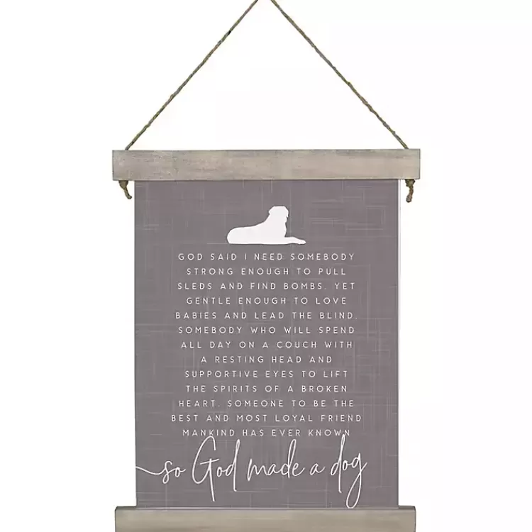 God Made a Dog Wall Plaque>Kirklands Home Cheap