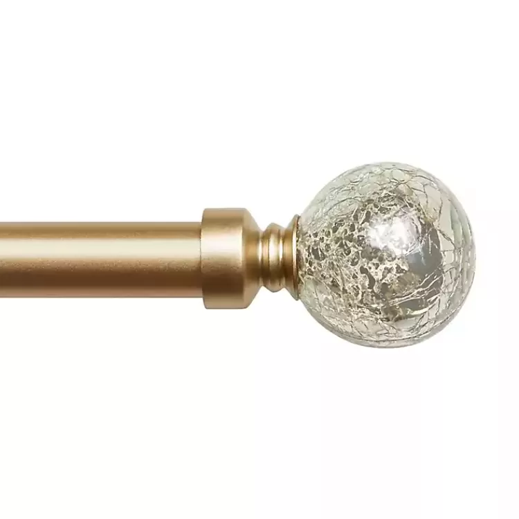 Gold Aged Mercury Sphere Curtain Rod, 72 in.>Kirklands Home Flash Sale