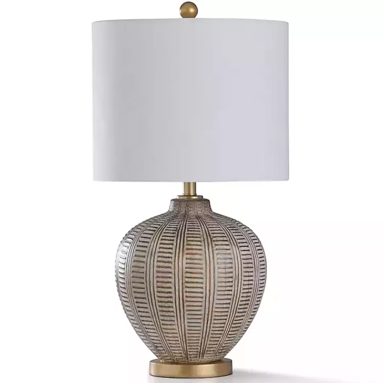 Gold and Aged Ivory Gourd Table Lamp>Kirklands Home Sale