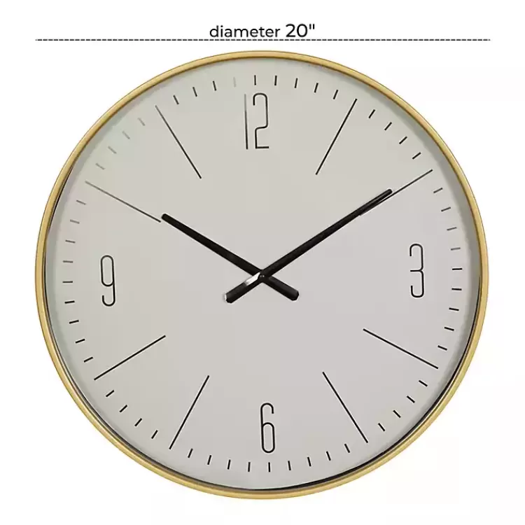 gold_and_white_classic_wall_clock_5.webp Gold and White Classic Wall Clock>Kirklands Home Best Sale
