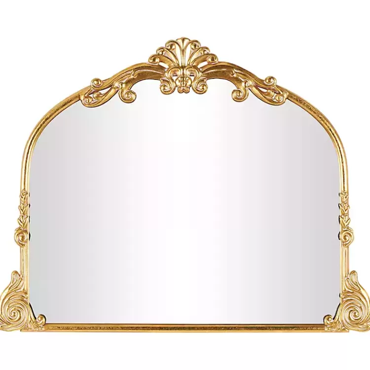 Gold Arched Baroque Wall Mirror>Kirklands Home New