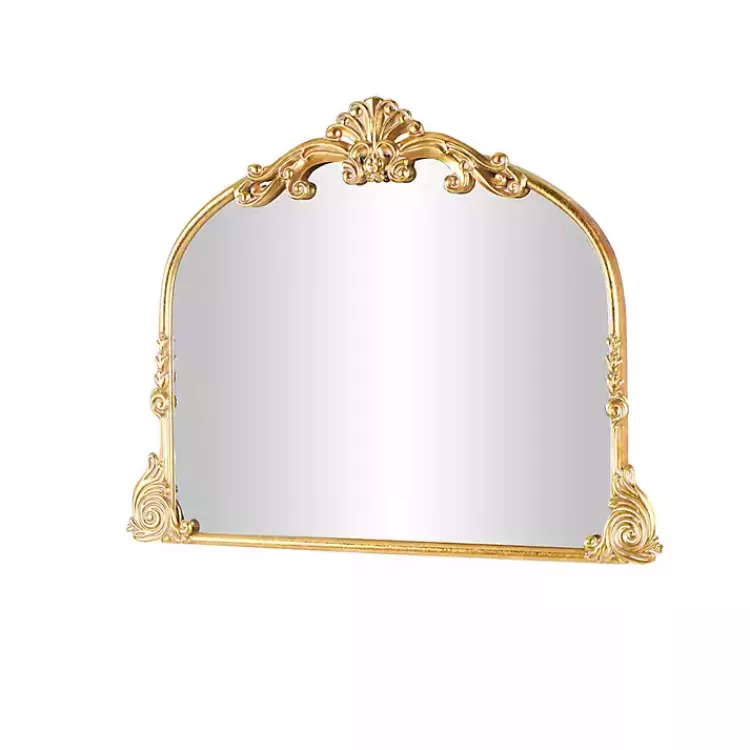 gold_arched_baroque_wall_mirror_4.webp Gold Arched Baroque Wall Mirror>Kirklands Home New