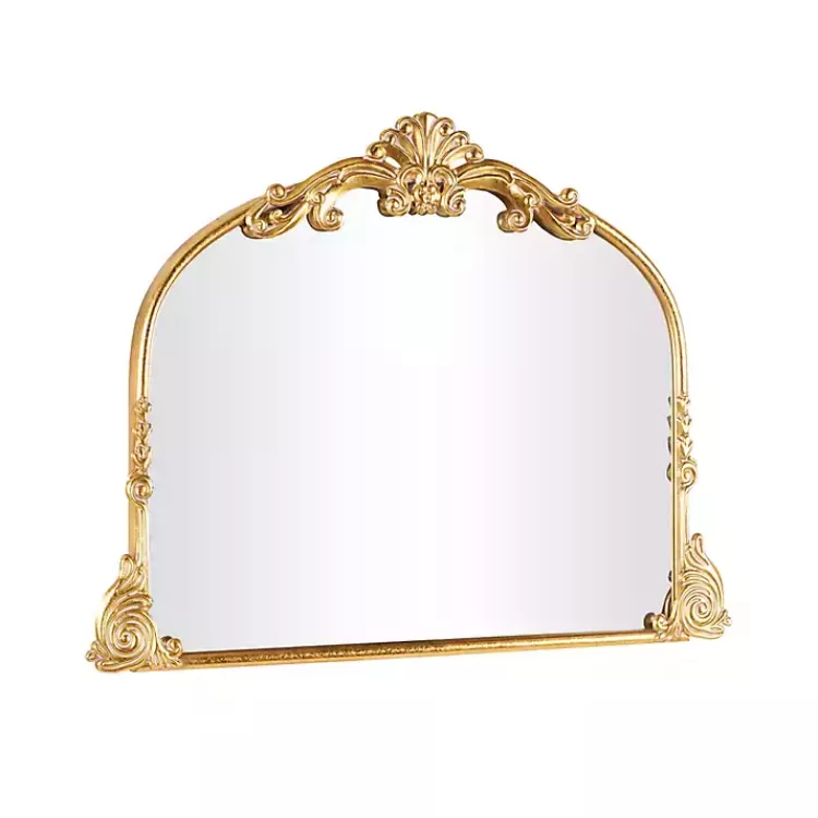 gold_arched_baroque_wall_mirror_5.webp Gold Arched Baroque Wall Mirror>Kirklands Home New