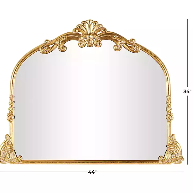 gold_arched_baroque_wall_mirror_7.webp Gold Arched Baroque Wall Mirror>Kirklands Home New