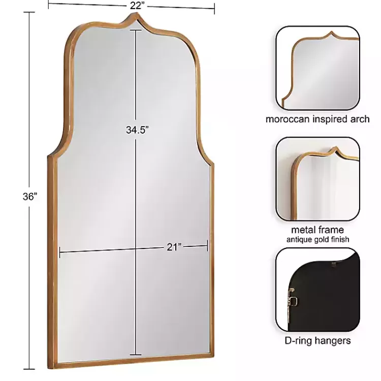 gold_arched_scallop_wall_mirror_2.webp Arched Scallop Wall Mirror>Kirklands Home Clearance