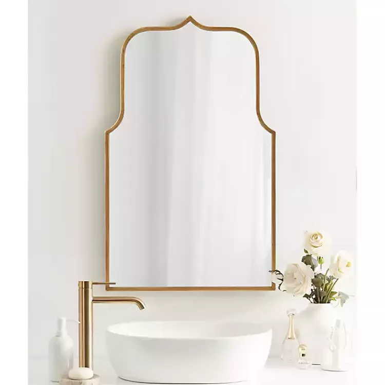 gold_arched_scallop_wall_mirror_5.webp Arched Scallop Wall Mirror>Kirklands Home Clearance