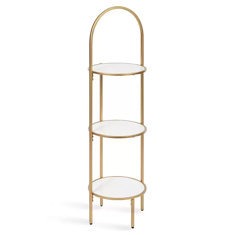 Gold Arched 3-Tier Plant Stand>Kirklands Home Discount