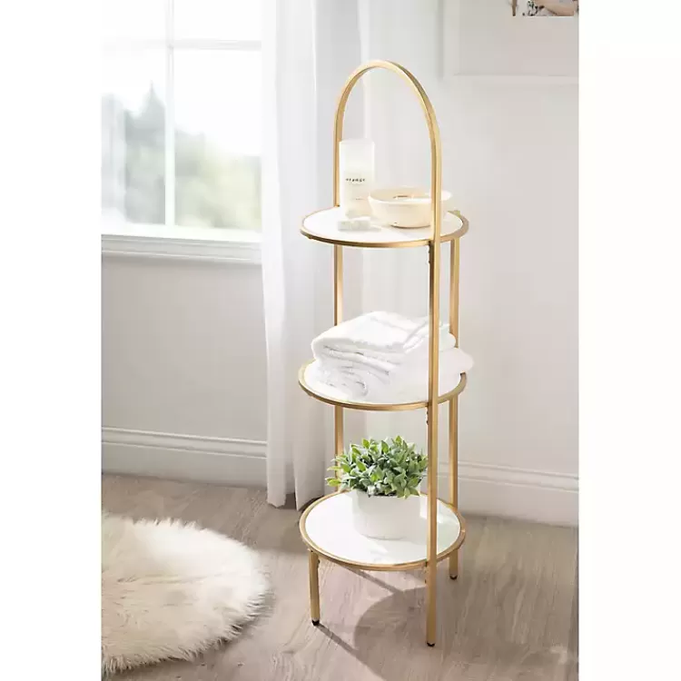 gold_arched_tier_plant_stand_4.webp Gold Arched 3-Tier Plant Stand>Kirklands Home Discount