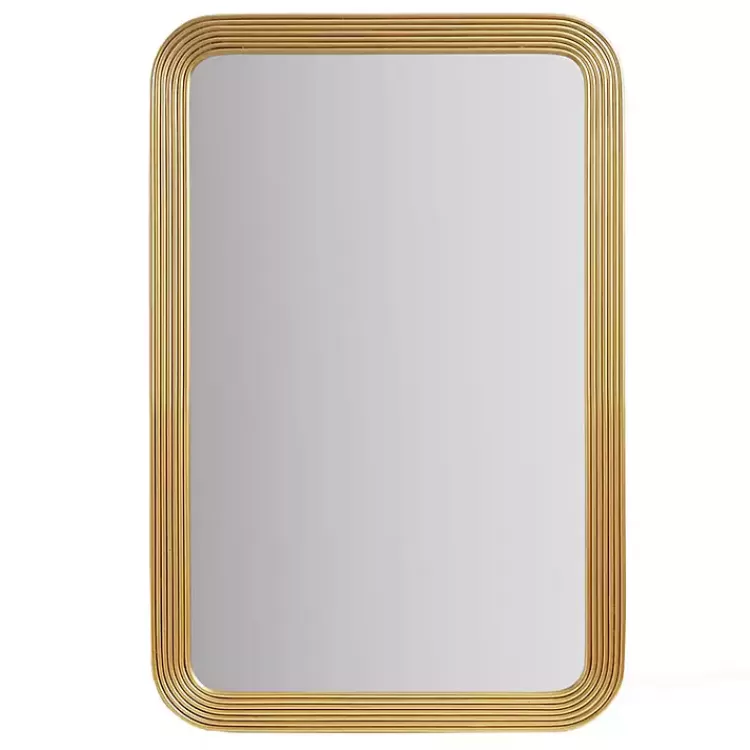 Gold Aurelia Fluted Wall Mirror>Kirklands Home Cheap