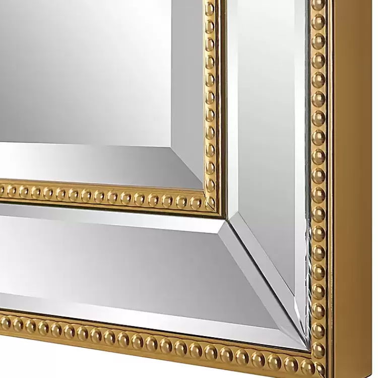 gold_beaded_double_frame_beveled_wall_mirror_4.webp Beaded Double Frame Beveled Wall Mirror>Kirklands Home Best Sale