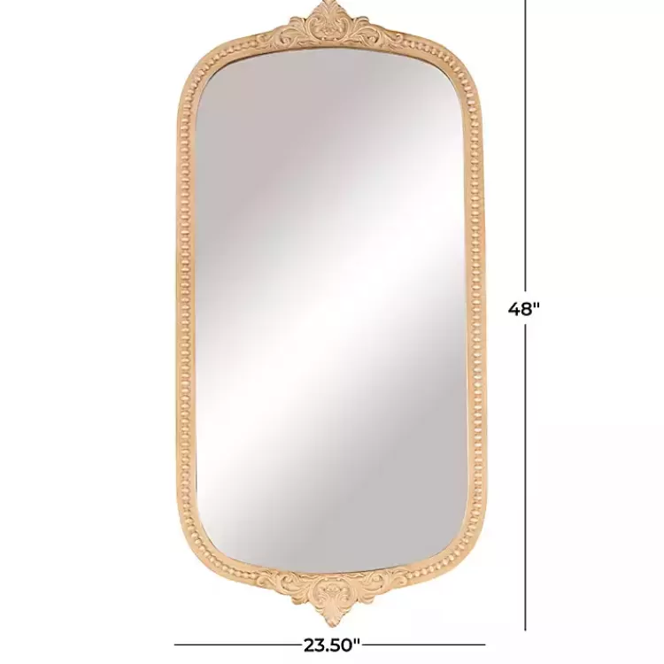 gold_beaded_scroll_frame_wall_mirror_7.webp Gold Beaded Scroll Frame Wall Mirror>Kirklands Home Fashion