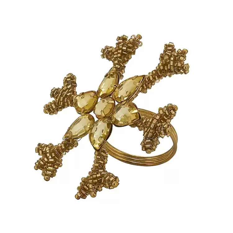 Beaded Snowflake Napkin Rings, Set of 4>Kirklands Home Best