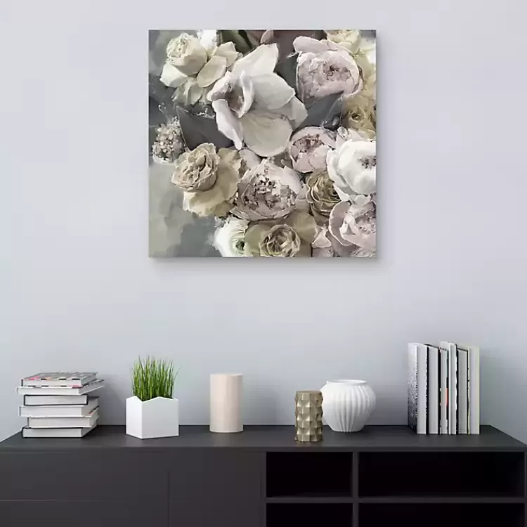 Gold Blushing Blooms Canvas Art Print>Kirklands Home Shop