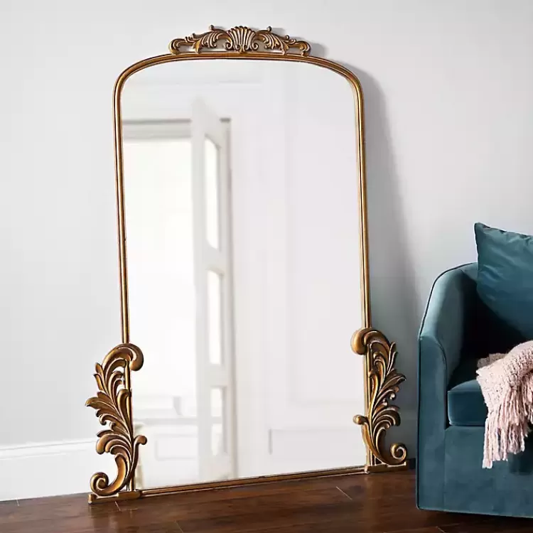 Gold Bordeaux Ornate Leaner Mirror, 46x63 in.>Kirklands Home Cheap