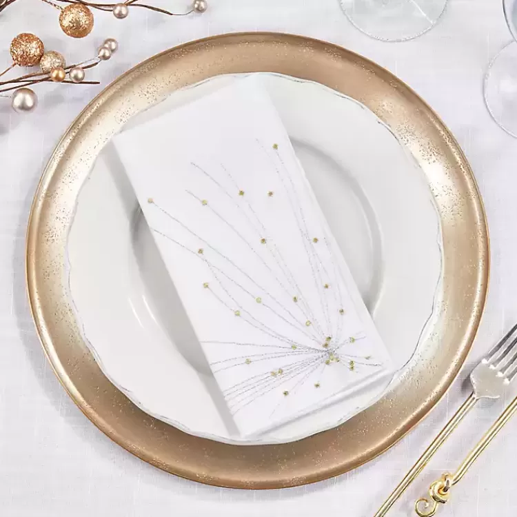 gold_cascading_firework_napkins_set_of__2.webp Gold Cascading Firework Napkins, Set of 4>Kirklands Home New