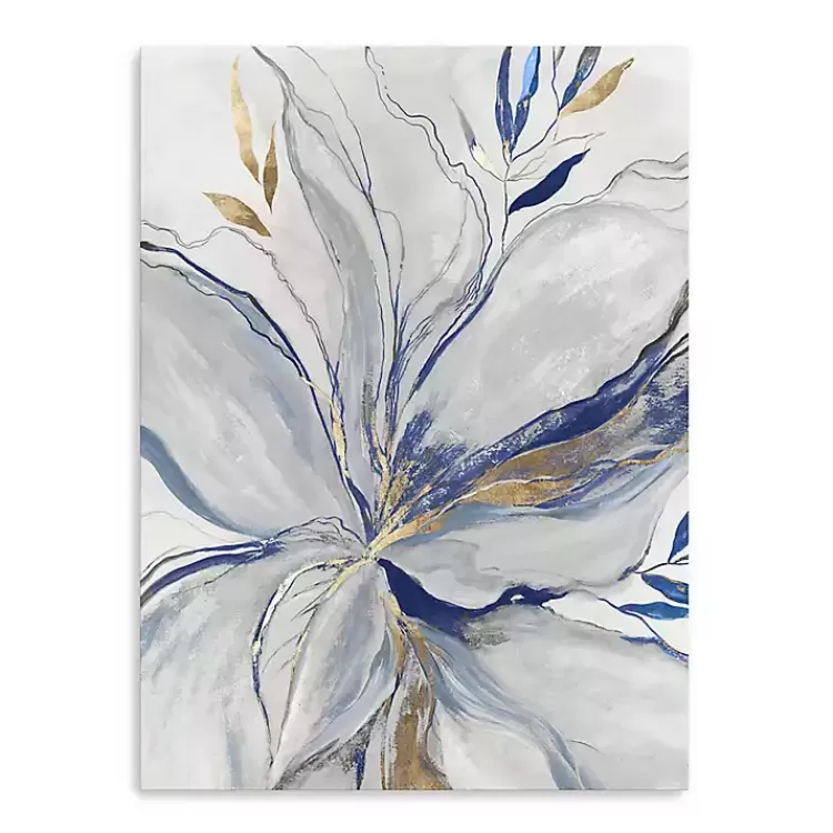 Gold Charcoal Bloom Canvas Art Print, 24x32 in.>Kirklands Home New