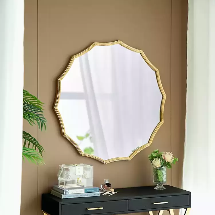 gold_curved_sunburst_wall_mirror_6.webp Gold Curved Sunburst Wall Mirror>Kirklands Home Best Sale