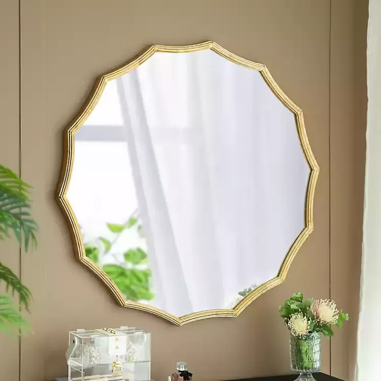 gold_curved_sunburst_wall_mirror_7.webp Gold Curved Sunburst Wall Mirror>Kirklands Home Best Sale