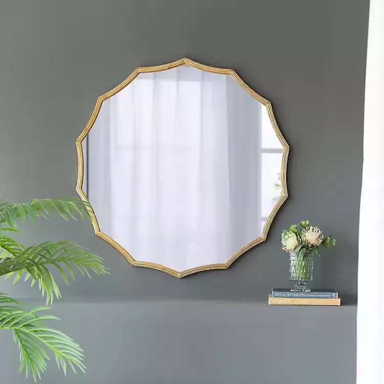 gold_curved_sunburst_wall_mirror_8.webp Gold Curved Sunburst Wall Mirror>Kirklands Home Best Sale