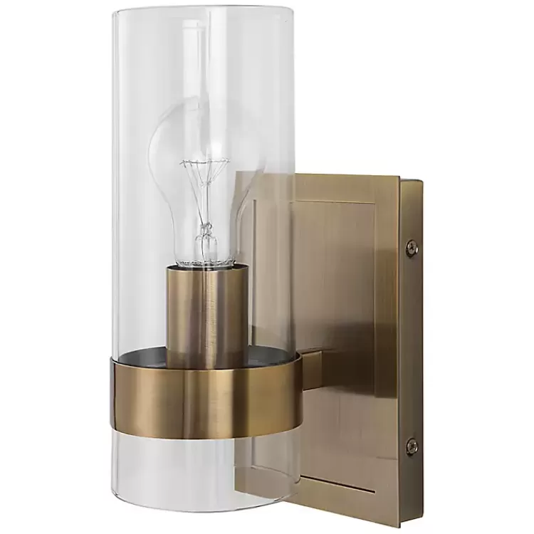 gold_cylinder_glass_shade_wall_sconce_4.webp Gold Cylinder Glass Shade Wall Sconce>Kirklands Home Hot