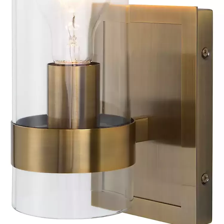 gold_cylinder_glass_shade_wall_sconce_6.webp Gold Cylinder Glass Shade Wall Sconce>Kirklands Home Hot