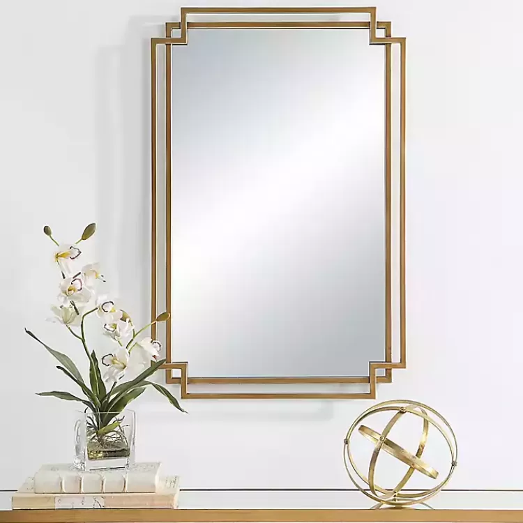 Gold Double Frame Wall Mirror>Kirklands Home Store
