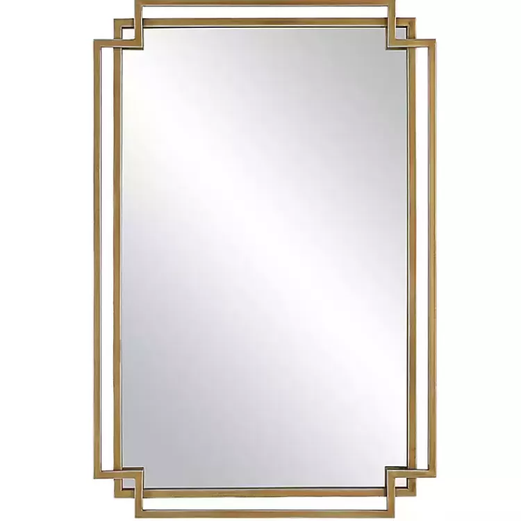 Gold Double Frame Wall Mirror>Kirklands Home Store