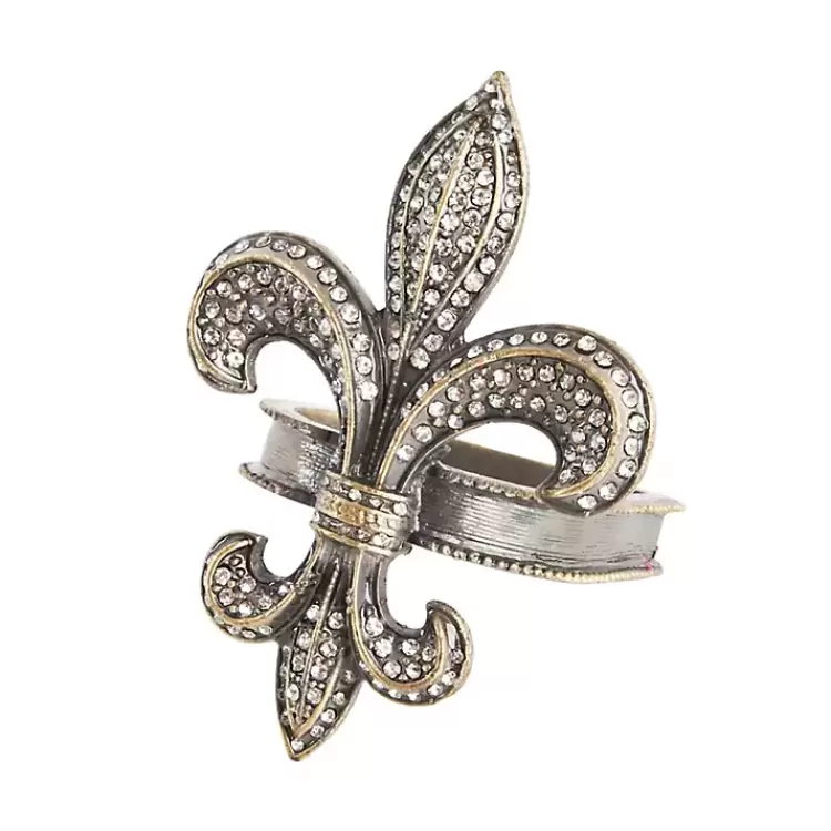 Gold Fleur-De-Lis Napkin Rings, Set of 4>Kirklands Home Cheap